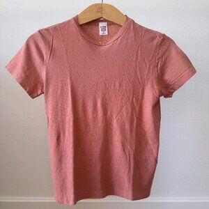 Re/Done The Classic Tee • Soft Muted Orange • XS • Made in USA
